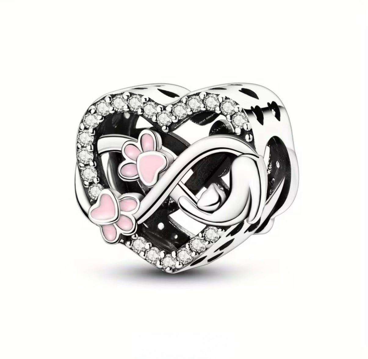 Cat Heart Charm