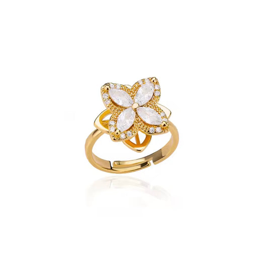 Bloom Flower Ring – Spinning Anti-Stress Ring