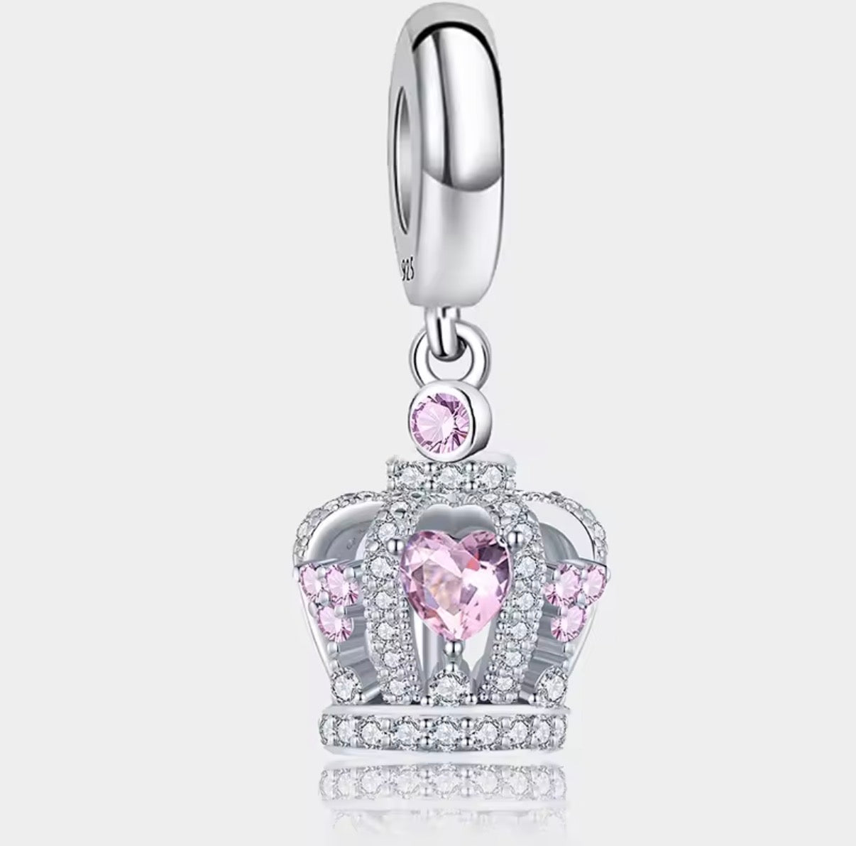 Pink Crown Charm