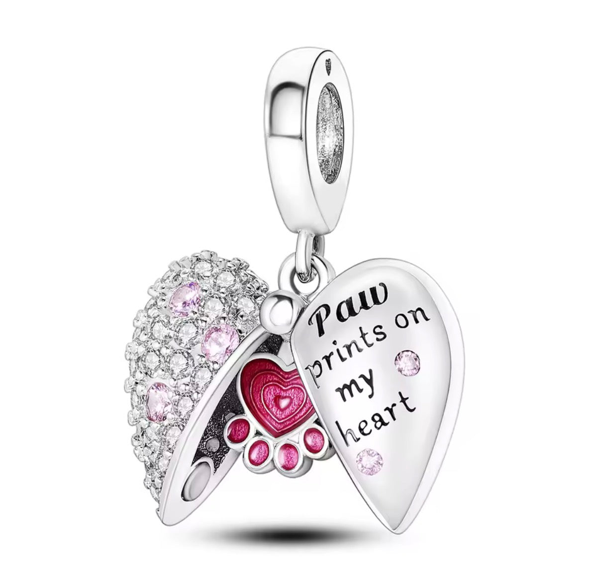 Paw Heart Charm