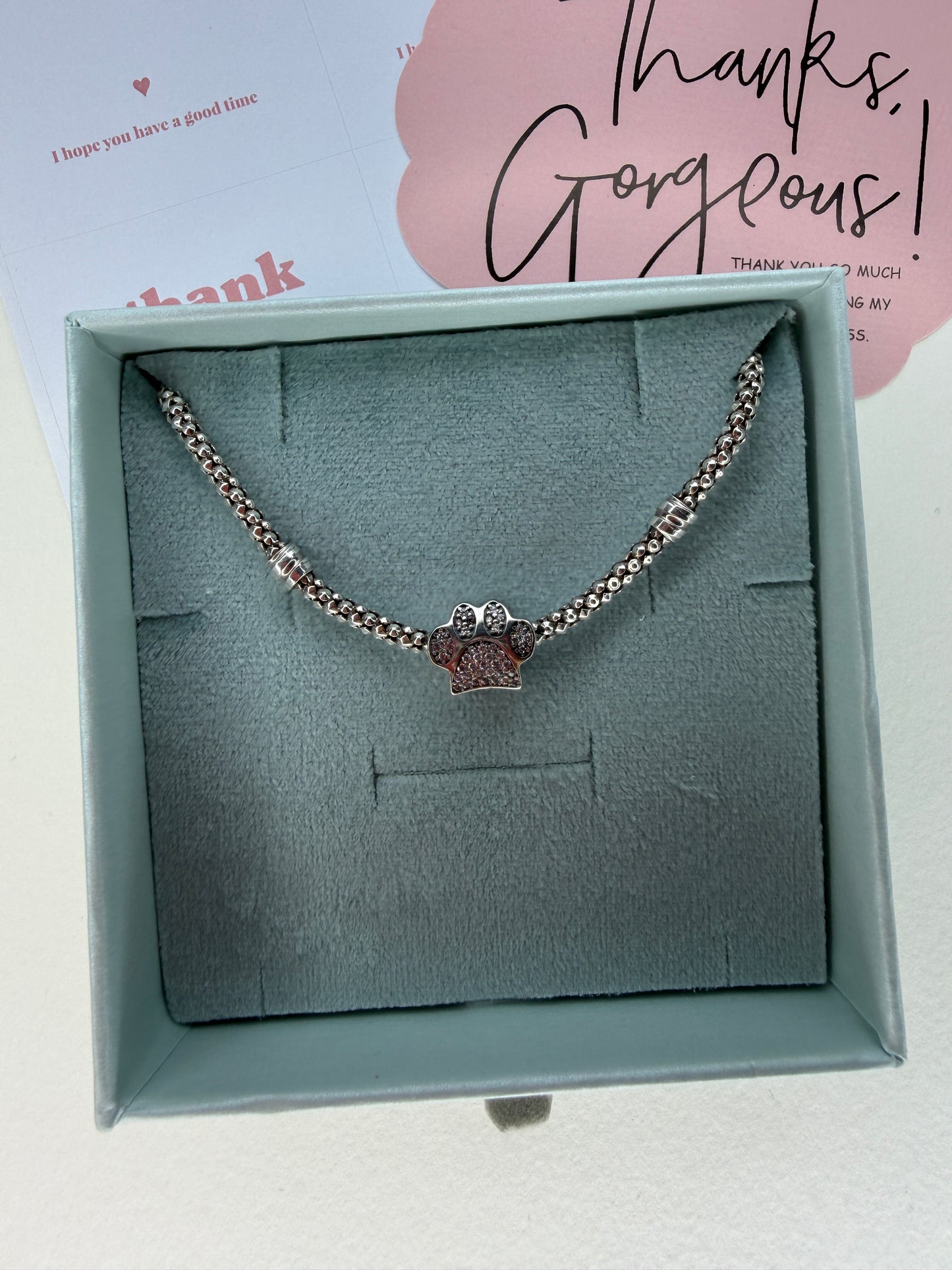 Sparkling Paw Charm